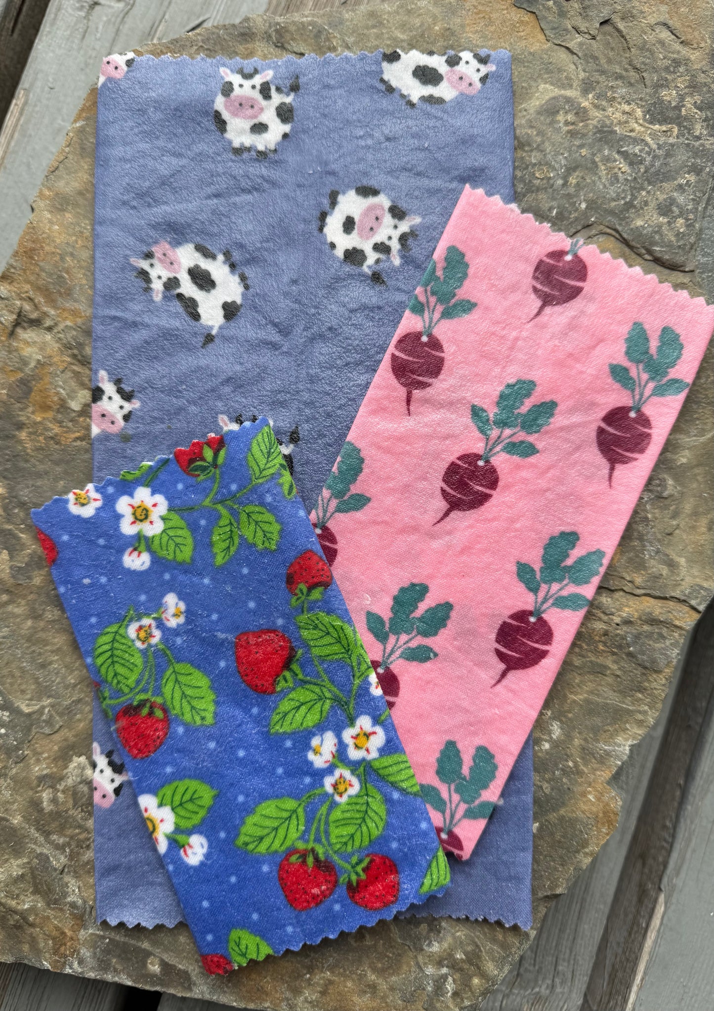 Organic Beeswax Fabric Food Wraps