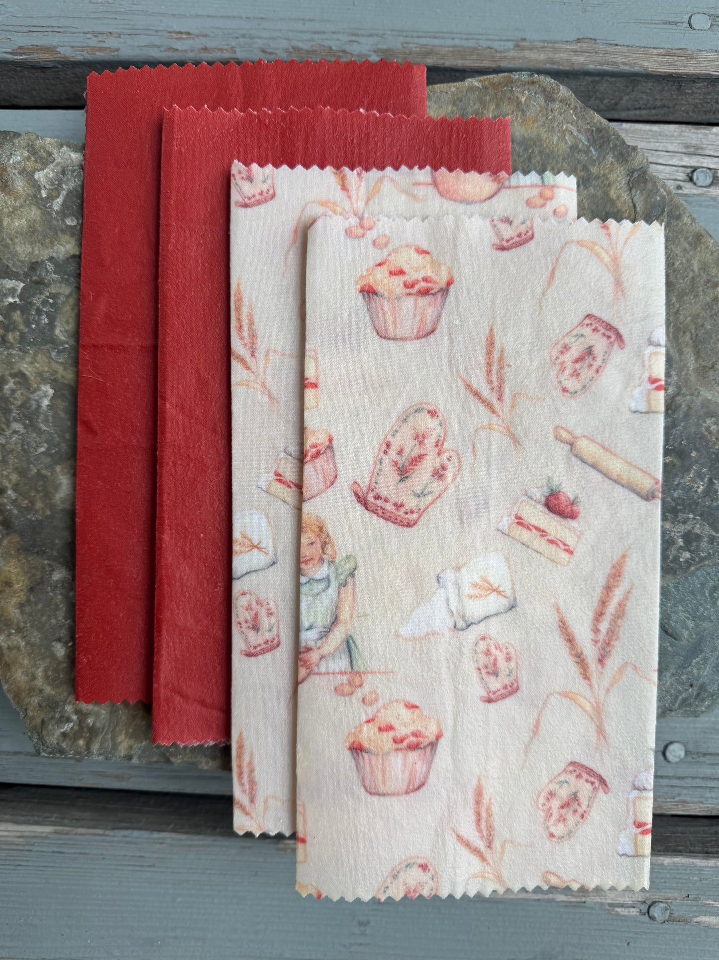 Organic Beeswax Fabric Food Wraps