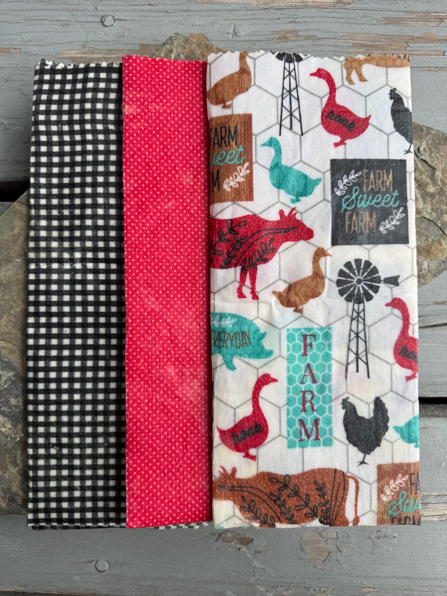 Organic Beeswax Fabric Food Wraps