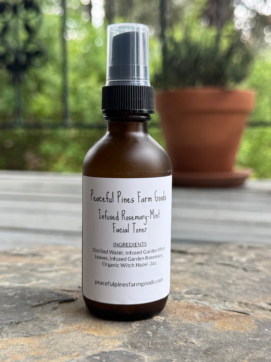 Infused Rosemary-Mint Facial Toner Mist