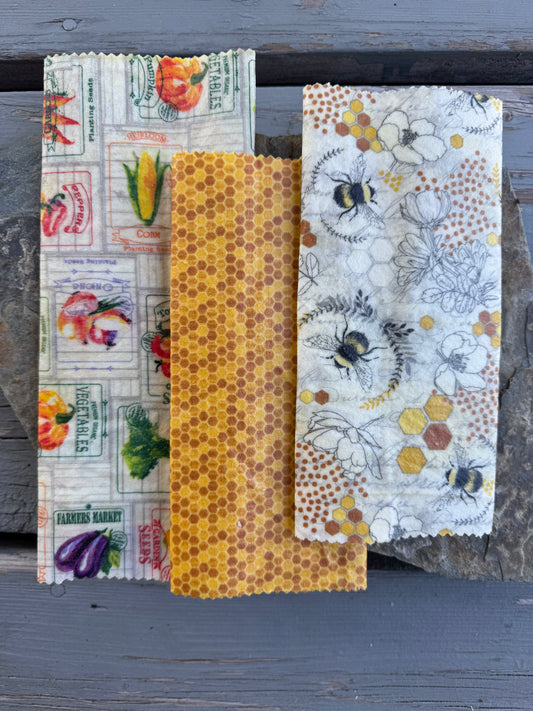 Organic Beeswax Fabric Food Wraps