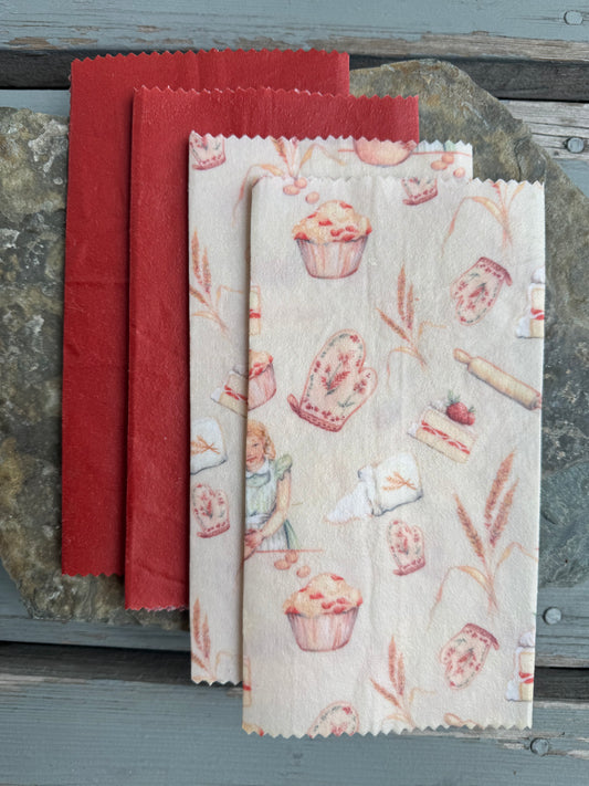 Organic Beeswax Fabric Food Wraps
