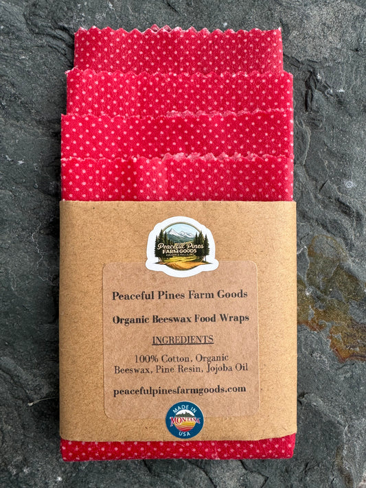 Organic Beeswax Fabric Food Wraps