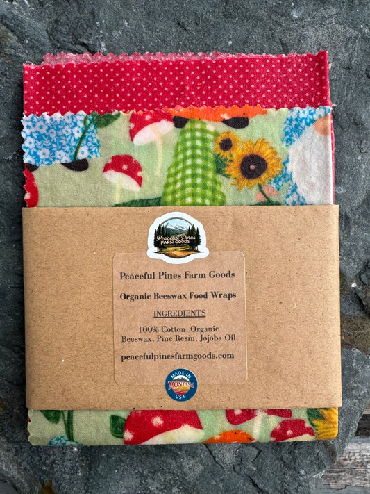 Organic Beeswax Fabric Food Wraps